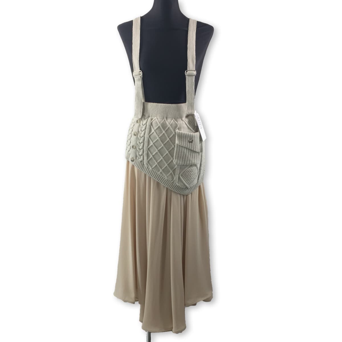 Ameri vintage サスペンダースカートスカート